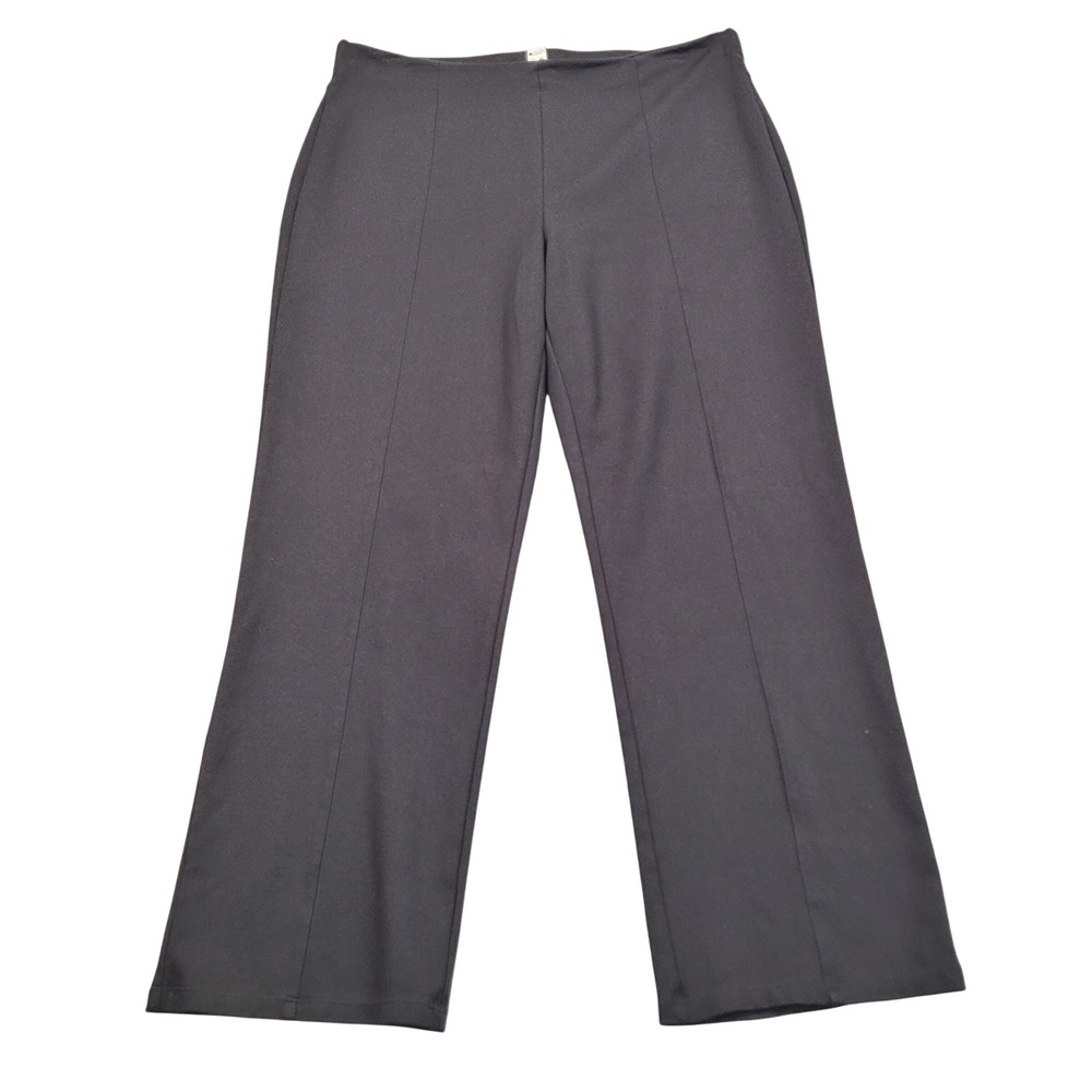 Halara Womens XL Regular Black High Waisted Pintuck Straight Leg Pants